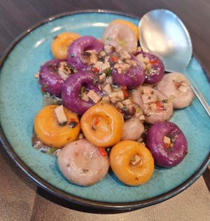 Truffled Hakka Abacus Trio ~ 15/6/22 at Lotus Vegetarian 莲心 - Novena in Central Singapore