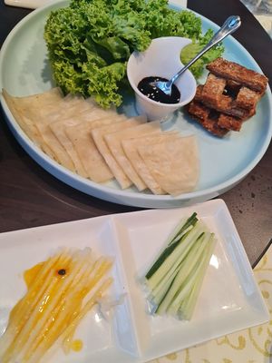 Cripsy summer wrap with passion fruit ~ 15/6/22 at Lotus Vegetarian 莲心 - Novena in Central Singapore