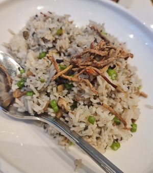Truffle Mixed Mushroom fried rice ~ 15/6/22 at Lotus Vegetarian 莲心 - Novena in Central Singapore