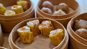 Veggie Siew Mai Dumplings  at Lotus Vegetarian 莲心 - Novena in Central Singapore