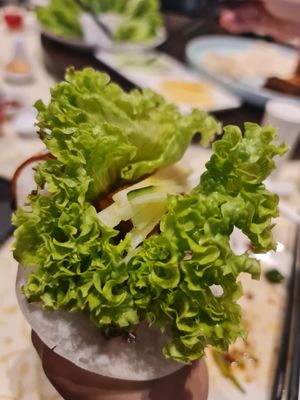 Cripsy passion fruit wrap ~ 31/10/22 at Lotus Vegetarian 莲心 - Novena in Central Singapore