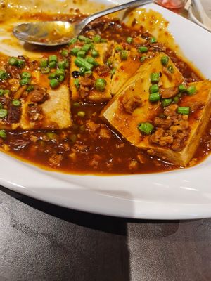 XO bean sauce toufu ~ 31/10/22 at Lotus Vegetarian 莲心 - Novena in Central Singapore
