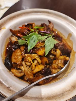 Claypot Assorted Mushroom ~ 31/10/22 at Lotus Vegetarian 莲心 - Novena in Central Singapore