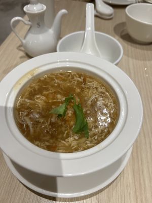 Sharks fin soup  at Lotus Vegetarian 莲心 - Novena in Central Singapore
