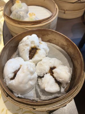 Cha siew bun 10/10  at Lotus Vegetarian 莲心 - Novena in Central Singapore