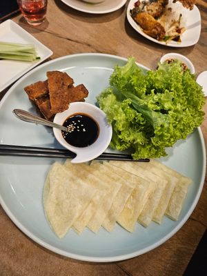 Passion fruit wrapped ~ 4/9/23 at Lotus Vegetarian 莲心 - Novena in Central Singapore