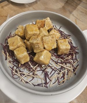 Yum Cube Caramel ~ 4/9/23 at Lotus Vegetarian 莲心 - Novena in Central Singapore