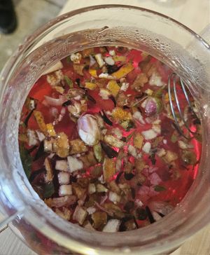 Fruit Tea ~ 26/9/23 at Lotus Vegetarian 莲心 - Novena in Central Singapore