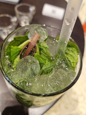 Mint lemonade ~ 26/9/23 at Lotus Vegetarian 莲心 - Novena in Central Singapore