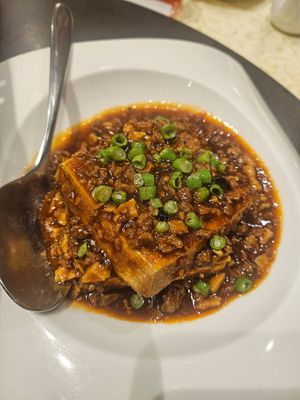 My favorite XO Sauce Tofu. ~ 26/9/23 at Lotus Vegetarian 莲心 - Novena in Central Singapore