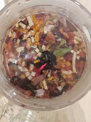 Fruit tea ~ 16/12/23 at Lotus Vegetarian 莲心 - Novena in Central Singapore