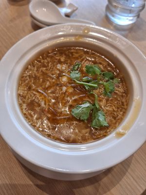 Vegan shark fin soup at Lotus Vegetarian 莲心 - Novena in Central Singapore