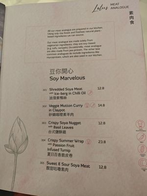  at Lotus Vegetarian 莲心 - Novena in Central Singapore