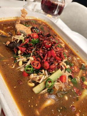 Mala Grilled Hooish at Lotus Vegetarian 莲心 - Novena in Central Singapore