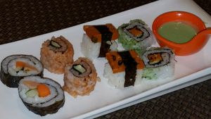 vegan sushi at Lotus Vegetarian 莲心 - Novena in Central Singapore