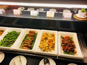 Buffet selection at Lotus Vegetarian 莲心 - Novena in Central Singapore