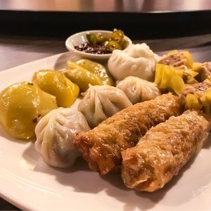 Dim sum plate at Lotus Vegetarian 莲心 - Novena in Central Singapore