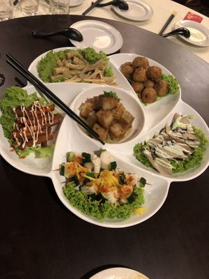 10pax set B: lotus classic platter  at Lotus Vegetarian 莲心 - Novena in Central Singapore