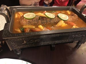 10pax set B: homemade soya roll in thai sauce (tomyum flavour) at Lotus Vegetarian 莲心 - Novena in Central Singapore