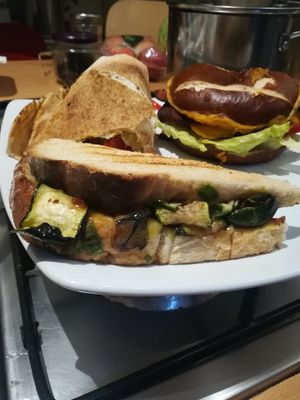 Smoked cheese toastie at Vivi's Deli in Glasgow