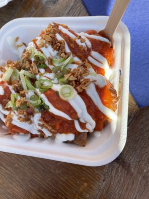 Patatas bravas  at Vivi's Deli in Glasgow