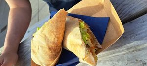 Seitan schwarma at Vivi's Deli in Glasgow