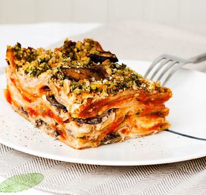 Vegan Lasagna at Globowl Cafe in Lexington