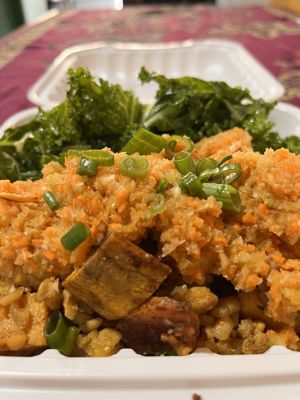 Buddha Bowl - Sweet Potato, Tempeh, Brown Rice, Kale Salad  at Globowl Cafe in Lexington