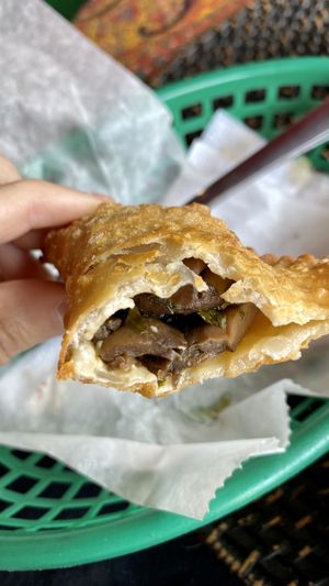 Mushroom empanada   at Globowl Cafe in Lexington