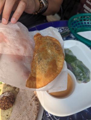 Empanada at Globowl Cafe in Lexington
