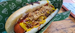 Hot dog at Neat - Camden in North West London