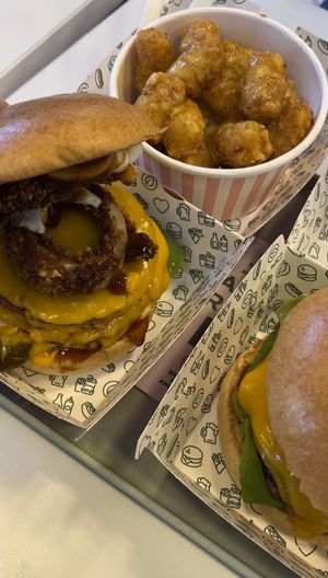 BBQ Bacon Stack & Tater Tots   at Neat - Camden in North West London