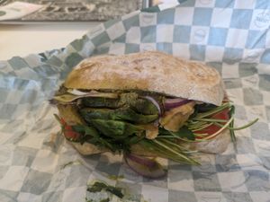 Chicken and avocado ciabatta at Neat - Camden in North West London