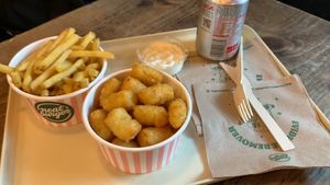 Fries and tater tots at Neat - Camden in North West London