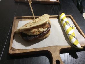 The cevatipi or however it’s spelt! A vegan version of a Balkan mincemeat speciality. at Vegebar in Belgrade