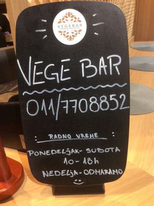 Not new opening times. at Vegebar in Belgrade