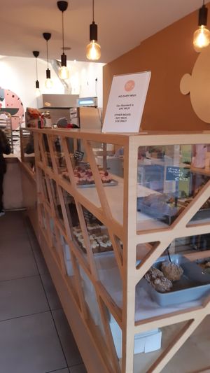 Cake cabinet at Bear Lemon in Dublin