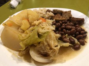 Vegan “Cozido à Portuguesa”   at Cantina da Cooperativa Mula in Barreiro