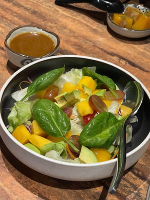 Fruit salad - request for sauce to be separated, actually I asked for no sauce/dressing and no eggs

 at Kinsahi - Mid Valley Southkey in Johor Bahru