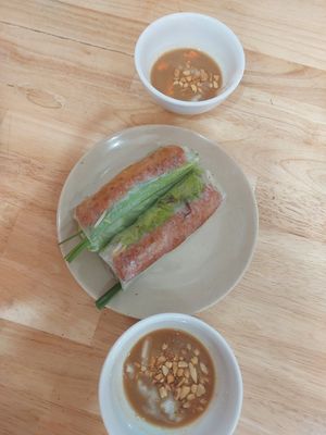 Spring Rolls at Hoang Nhi - P1 in Da Lat