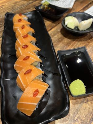 Maki salmon sushi  at Kinsahi - Aeon Tebrau City in Johor Bahru