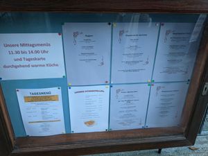 Whole menu at Gasthof Rössli in Werdenberg