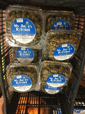 Kale chips at Ms Julie's Kitchen in Akron