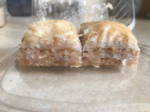 Vegan baklava- I’ve waited my whole life for this day!!   at Ms Julie's Kitchen in Akron