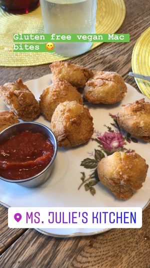 Mac and cheese bites  at Ms Julie's Kitchen in Akron