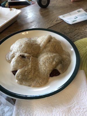 Biscuits and sausage with gravy  at Ms Julie's Kitchen in Akron
