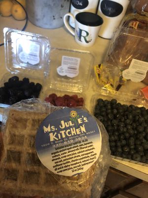 Waffles 🙂 at Ms Julie's Kitchen in Akron