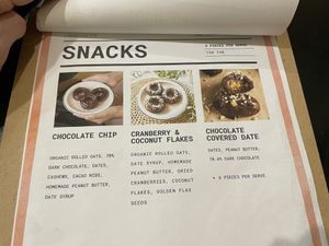 Menu page 5  at Cherry on Top Acai Bowls in Bangkok