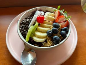It’s a colourful day  at Cherry on Top Acai Bowls in Bangkok