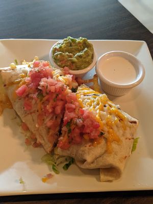 Burrito Grande at Kaya's Kitchen in Belmar